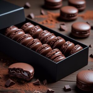 Chocolate Delight Macaroons (Box of 12)